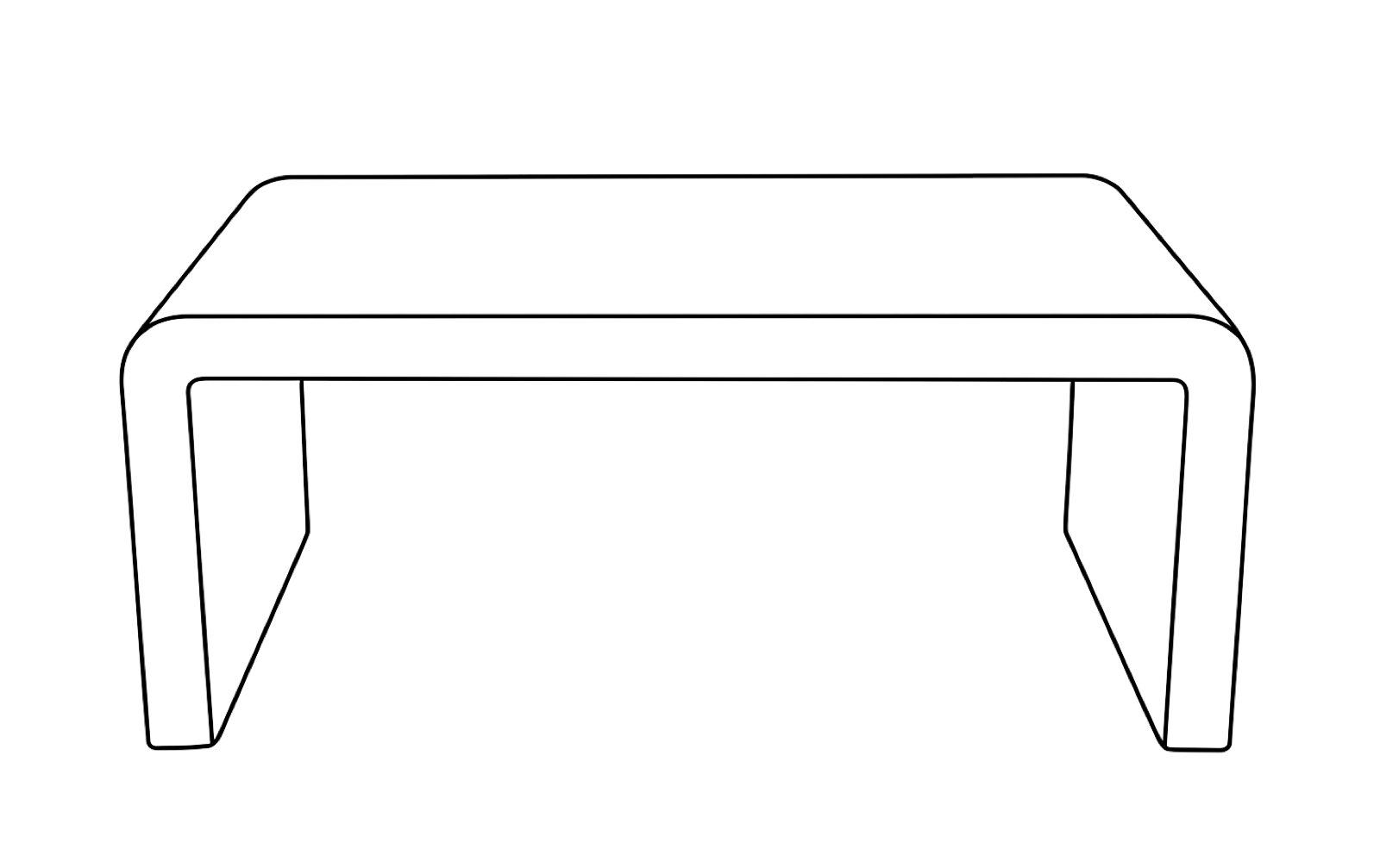 Esquema técnico — MESA AUXILIAR UNIKORA
